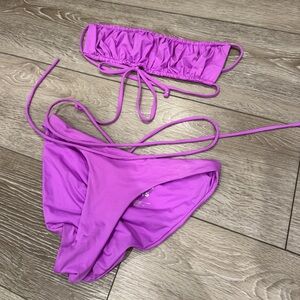 Frankie's Bikinis Purple Swim Set